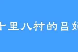 十里八村的吕妃