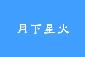 月下星火