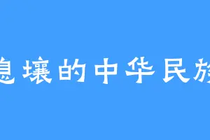 息壤的中华民族