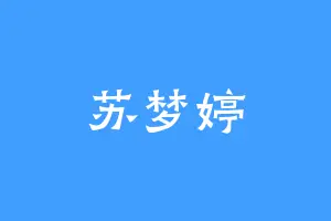 苏梦婷
