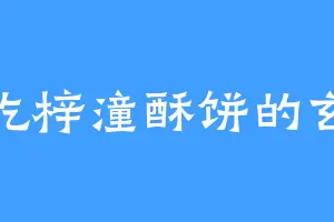 爱吃梓潼酥饼的玄奎