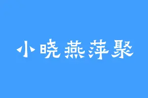 小晓燕萍聚