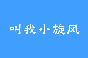 叫我小旋风