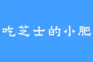 爱吃芝士的小肥喵