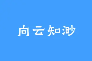 向云知渺