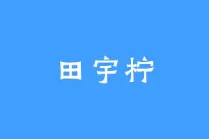 田宇柠