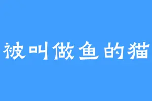 被叫做鱼的猫