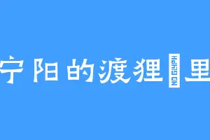 宁阳的渡狸卍里