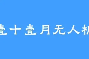 壹十壹月无人机