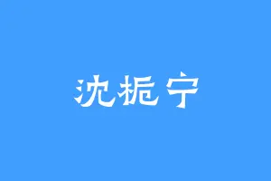 沈栀宁