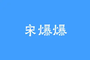 宋爆爆