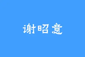 谢昭意