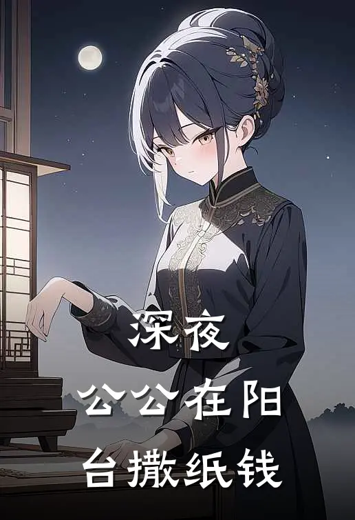 深夜，公公在阳台撒纸钱