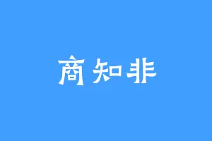 商知非