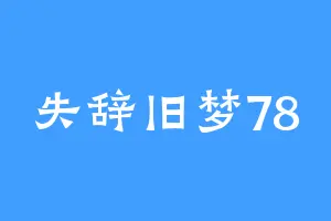 失辞旧梦78