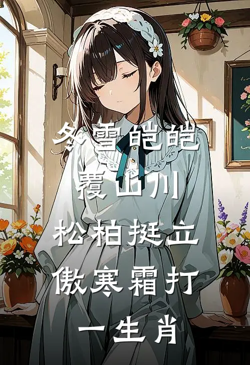 冬雪皑皑覆山川,松柏挺立傲寒霜打一生肖