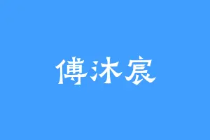 傅沐宸